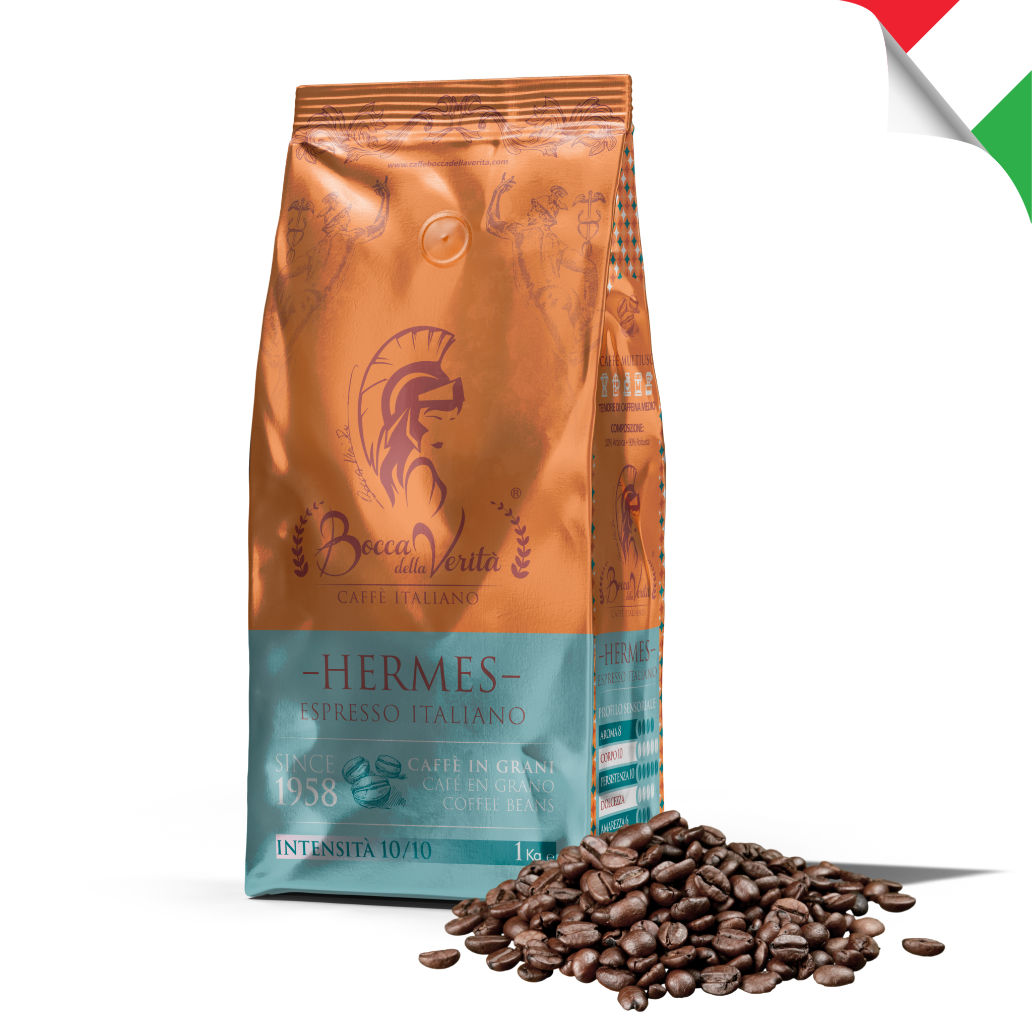 Café en grains qualité expresso 100% arabica 1kg - Pâtes